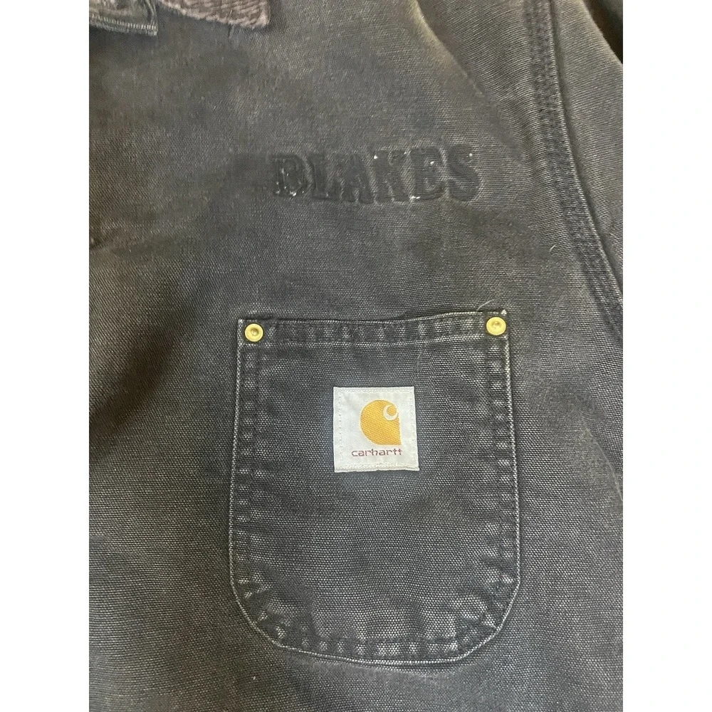 VTG Carhartt C01 Jacket Mens 44 Faded Blanket Lined USA Made Chore Workwear 90s